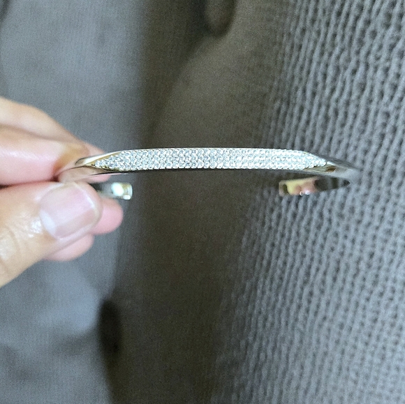 Kate Spade♠️ "Raise the Bar" Silver🤍 Open Cuff Bracelet - NWOT - Picture 16 of 16